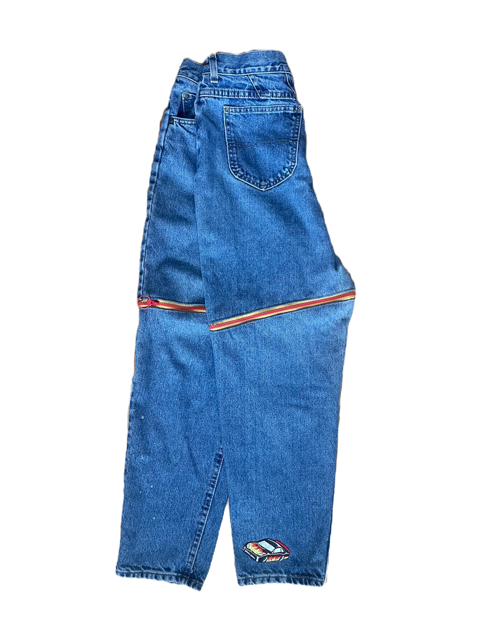 Folded side view of Racers