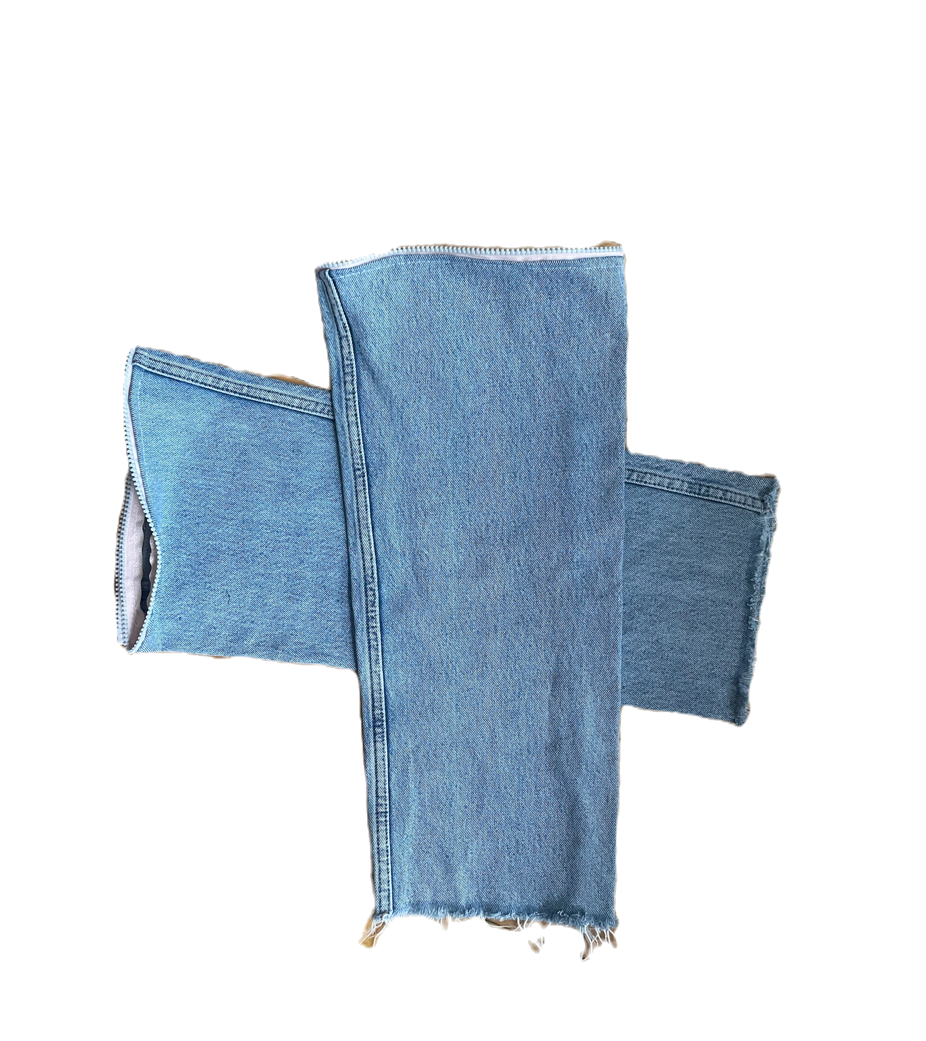 Detached lower-leg pieces from Sister Zeans